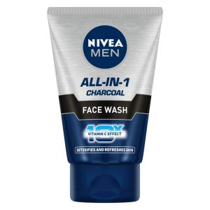 NIVEA Men Face Wash, All in 1 Charcoal 50g