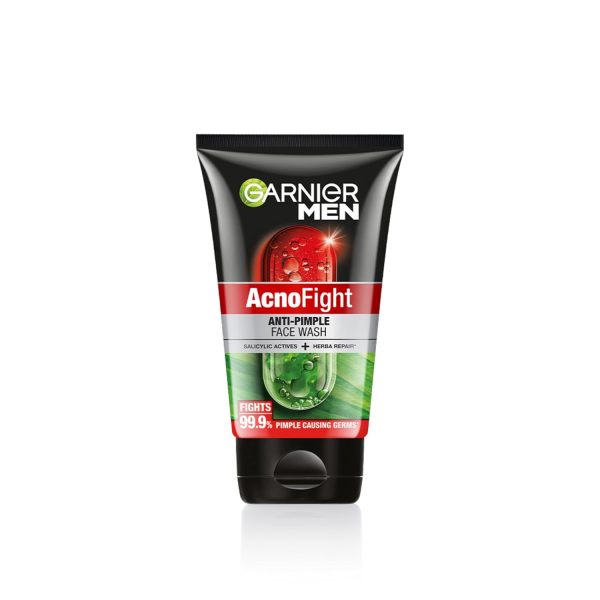 Garnier Men, Anti-Pimple Face Wash, Repairs Skin & Balances Oils, AcnoFight, 50g