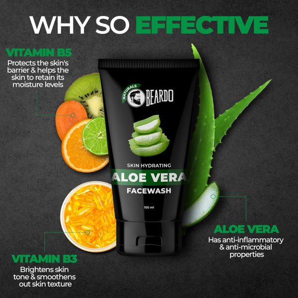 Beardo Aloevera Face Wash for Men - Image 3