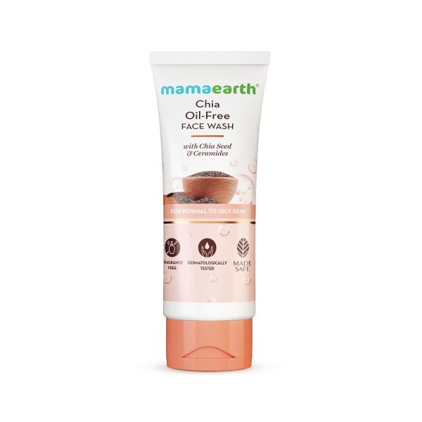 Mamaearth Chia Oil-Free Face Wash with Chia Seed & Ceramides - 100 ml