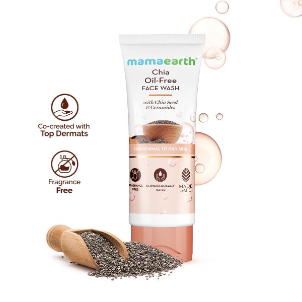 Mamaearth Chia Oil-Free Face Wash with Chia Seed & Ceramides - 100 ml - Image 6