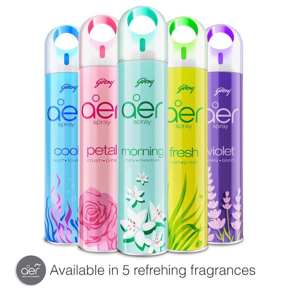 Godrej aer Spray | Room Freshener for Home & Office - Cool Aqua - Image 2