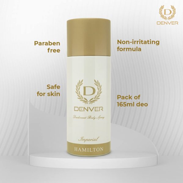 DENVER Hamilton Imperial Deo - 165ML | Long Lasting Deo Spray from Men - Image 5