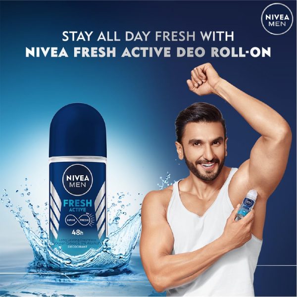 NIVEA MEN Fresh Active 50ml Deo Roll On - Image 2