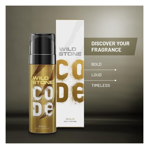 Wild Stone CODE Gold Body Perfume for Men - Image 5
