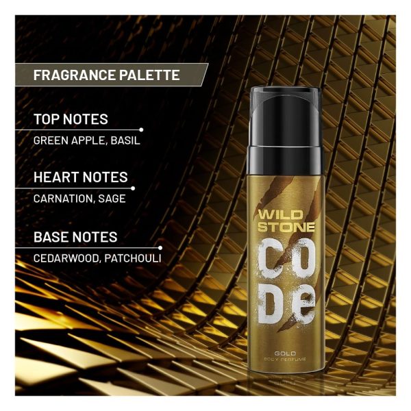 Wild Stone CODE Gold Body Perfume for Men - Image 2