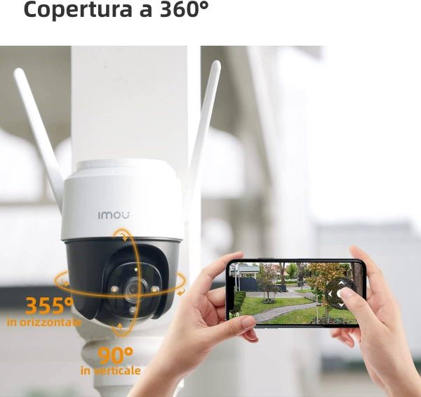 Imou 3MP CCTV Camera for Home Outdoor, 360° Security WiFi Camera, Full Color Night Vision 30M - Image 3