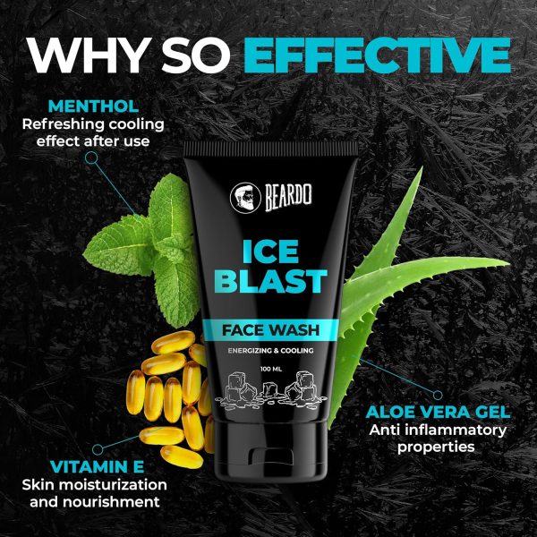 BEARDO Ice Blast Cooling Facewash for Men - Image 3