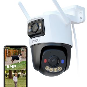 Imou 5MP+5MP Dual Lens CCTV Camera Home Outdoor, Pan-Tilt Wi-Fi Camera