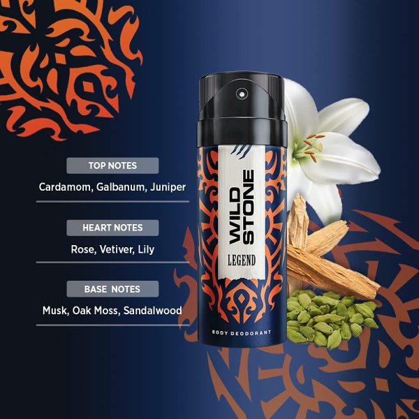 Wild Stone Legend Deodorant, 150ml - Image 4