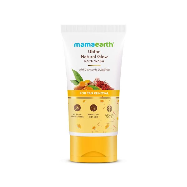 Mamaearth Ubtan Natural Glow Face Wash with Turmeric & Saffron | For Tan Removal & Skin brightening | SLS & Paraben Free | For All Skin Type | For Men & Women | 50 ml - Image 6