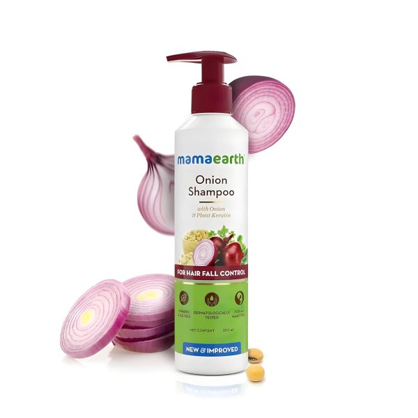 Mamaearth Onion Shampoo for Hair Growth and Hair Fall Control with Onion and Plant Keratin - Image 2