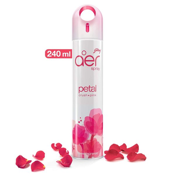 Godrej aer Spray, Home & Office Air Freshener - Petal Crush Pink - Image 2