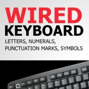 QUANTRON Wired Keyboard QKB-11|Full-Size USB Plug-and-Play Keyboard for Desktop, Laptop, or PC.