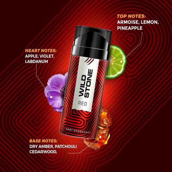 Wild Stone Red Deodorant for Men- 150 ml - Image 3