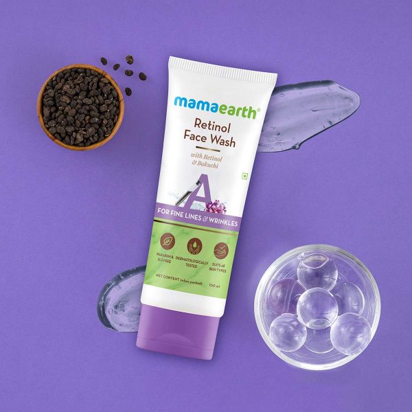 Mamaearth Retinol with Retinol & Bakuchi Face Wash (100 ml). - Image 4