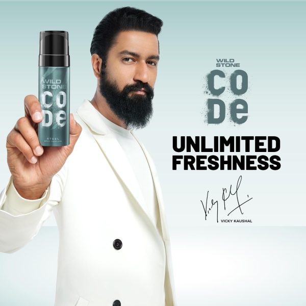 Wild Stone Fresh Code Steel Long Lasting No Gas Body Perfume Spray For Men - Image 4