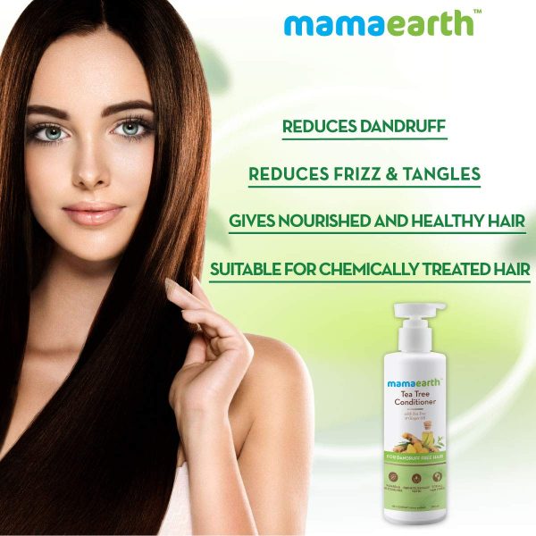 Mamaearth Anti Dandruff Conditioner, With Tea Tree & Ginger Oil, For Dandruff Free Hair 250ml - Image 5