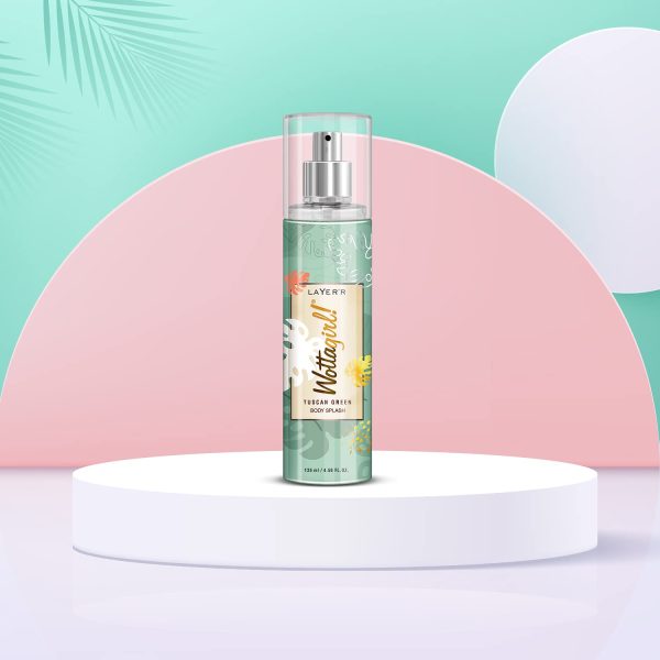 Layer'r Wottagirl Tuscan Green Body Splash for Women 135ml - Image 3
