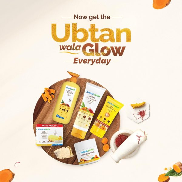 Mamaearth Ubtan Natural Glow Face Wash with Turmeric & Saffron 100ml - Image 2