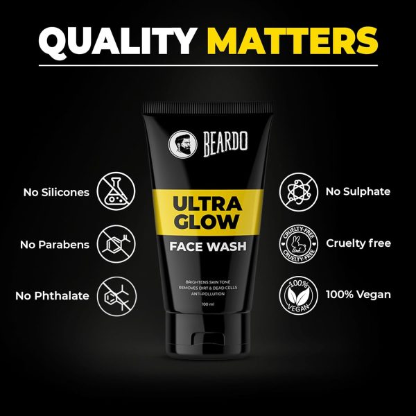 Beardo Ultraglow Face Wash for Men - Image 2