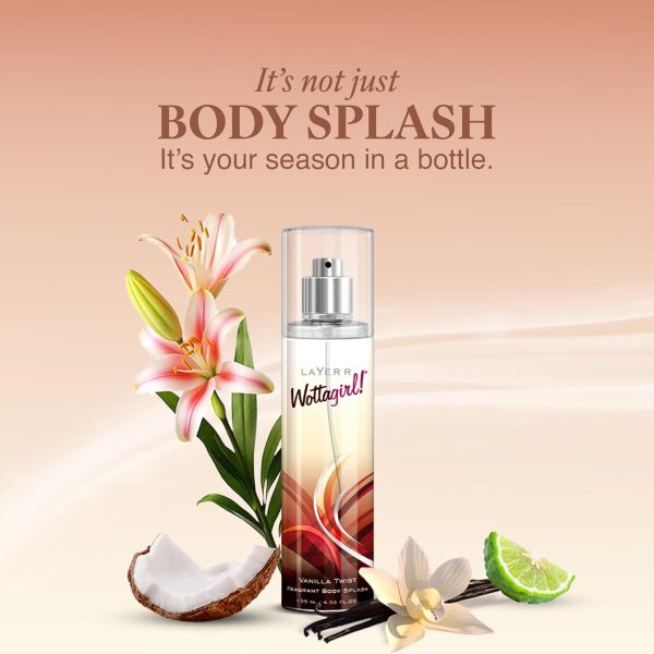 Layer'r Wottagirl Vanilla Twist Fragrant Body Splash For Women - Image 2