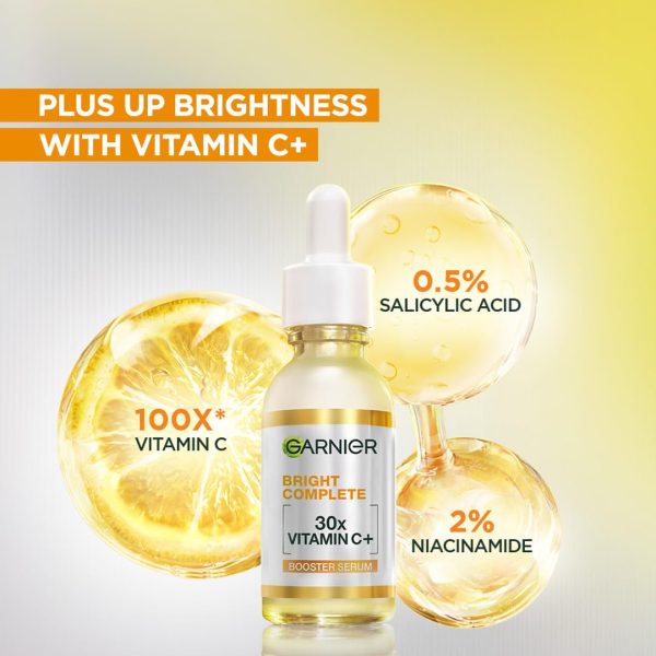 Garnier Vitamin C + Booster Face Serum For Skin Brightening and Anti-Dark Spots with 30X Vitamin C - Image 6