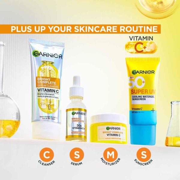Garnier Vitamin C + Booster Face Serum For Skin Brightening and Anti-Dark Spots with 30X Vitamin C - Image 2