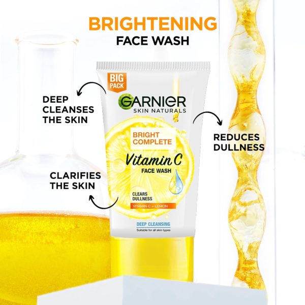 Vitamin C Garnier Face Wash Bright Complete 150 g