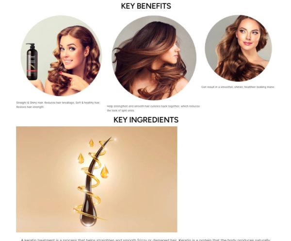 COSMO Anti-Hair Fall - Keratin Conditioner 480ML - Image 3