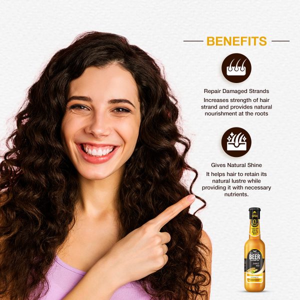 Park Avenue Beer shampoo For Damaged hair 180ml - Image 2