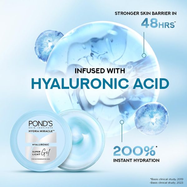 Pond's Super Light Gel Oil Free Moisturiser With Hyaluronic Acid + Vitamin E, 25g - Image 6