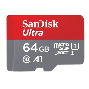 SanDisk Ultra 64GB MicroSDXC UHS-I, 140MB/s R, Memory Card, 6M Warranty, for Smartphones