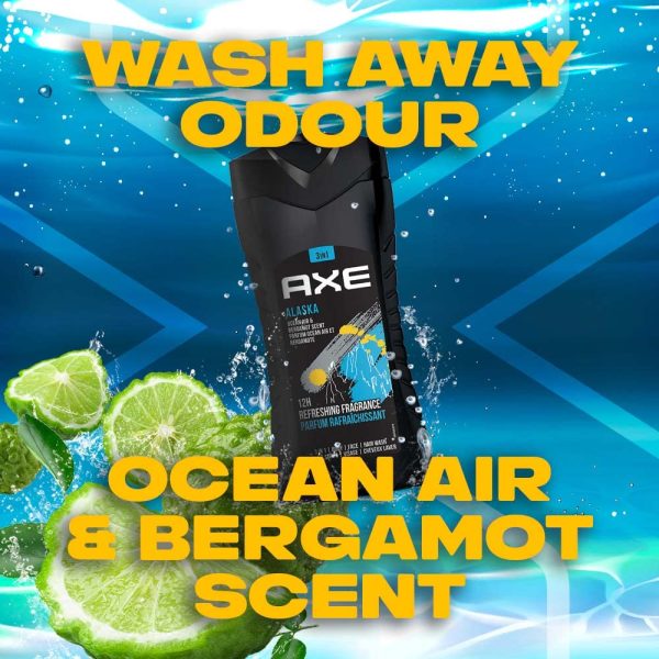 AXE Alaska 3 In 1 Body, Face & Hair Wash for Men 250 ML - Image 4