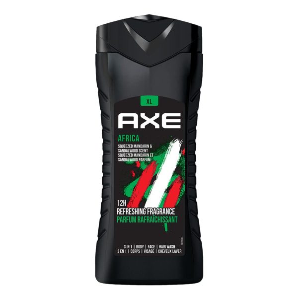 Axe Africa 3 In 1 Body, Face & Hair Wash for Men 250 ML
