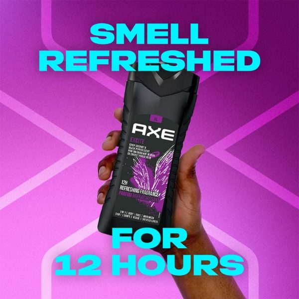 Axe Excite 3 In 1 Body, Face & Hair Wash For Men 400 ML - Image 2
