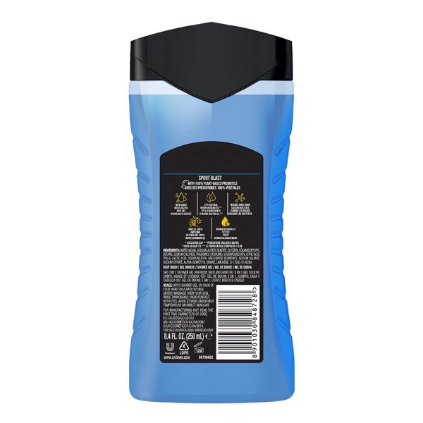 Axe Sports Blast 3 In 1 Body, Face & Hair Wash For Men 250 ML - Image 8