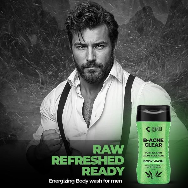 Beardo Body Acne Clear Body Wash for Men 200 ml - Image 9