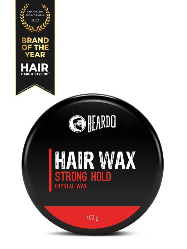 Beardo Stronghold Hair Wax| Glossy Finish | Shine | Strong Hold 50 gm