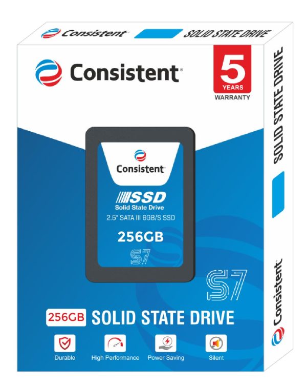 Consistent SSD 256GB 2.5 Inch SATA Internal SSD - Read: 550MB/s & Write: 500MB/s - Solid-State Drive 5 Year Warranty (256, GB) - Image 2