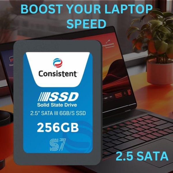 Consistent SSD 256GB 2.5 Inch SATA Internal SSD - Read: 550MB/s & Write: 500MB/s - Solid-State Drive 5 Year Warranty (256, GB) - Image 4