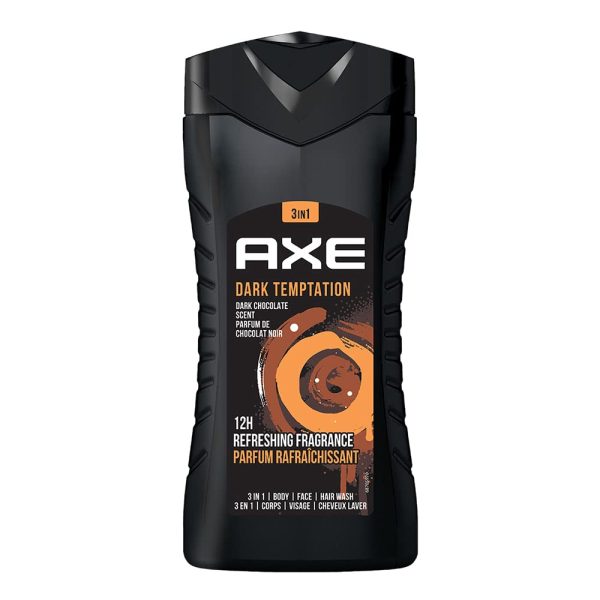 AXE Dark Temptation 3 In 1 Body, Face & Hair Wash for Men 250 ML