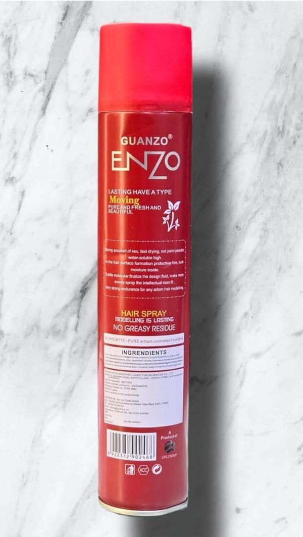 ENZO Hair Spray For Strong Hair For Men & Women(420 ml) - Image 2