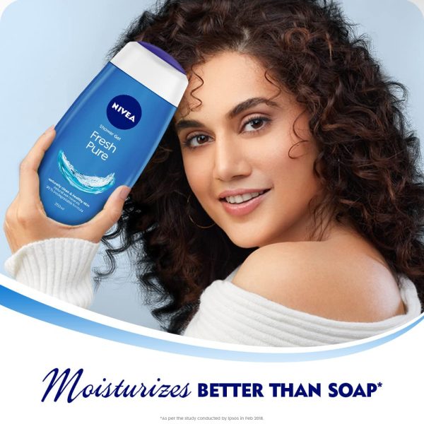 NIVEA Fresh Pure 125 ml Body Wash|Shower Gel - Image 4