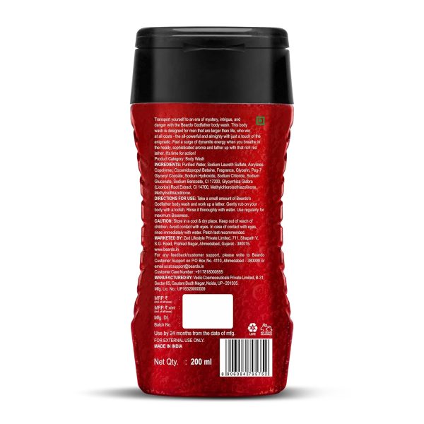 Beardo Godfather Body Wash for Men, 200ml - Image 6