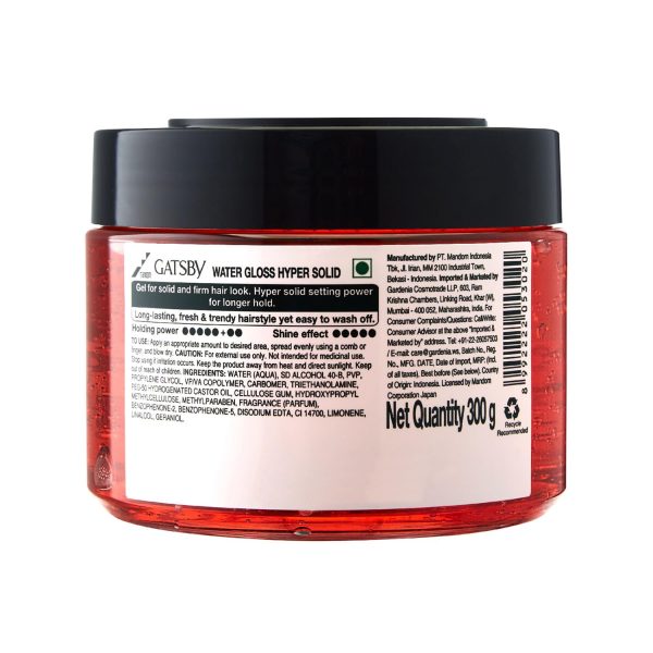 Gatsby Japan Water Gloss - Hyper Solid Holding Level 7, 300gm - Image 2