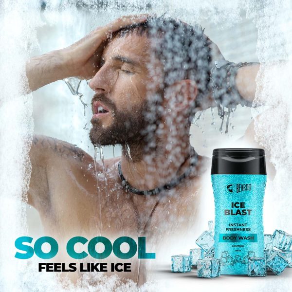 Beardo Ice Blast Body Wash For Men 200ml - Image 3