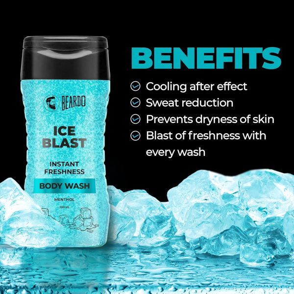 Beardo Ice Blast Body Wash For Men 200ml - Image 5