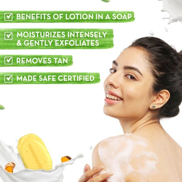 Mamaearth Ubtan Moisturizing Lotion Soap 125 g (Pack of 4) - Image 4