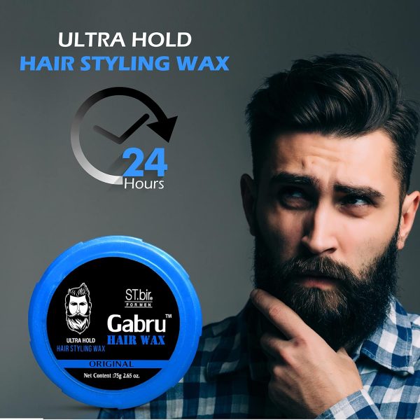 Gabru Hair Wax For Men | Ultra Hold Hair Styling Wax 75g - Image 4